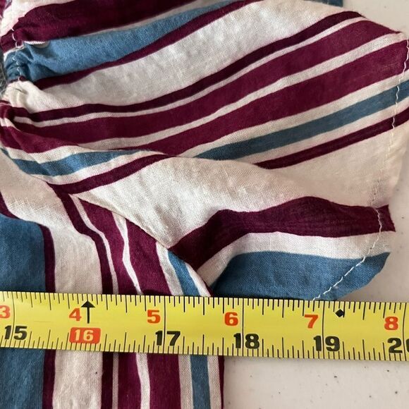 Blush ruffled striped top - Picture 4 of 7